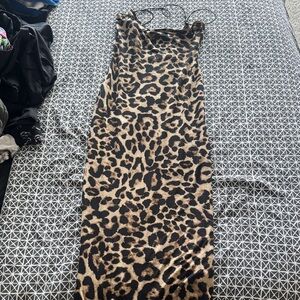 SHEIN Leopard Print Dress - Brown and Black